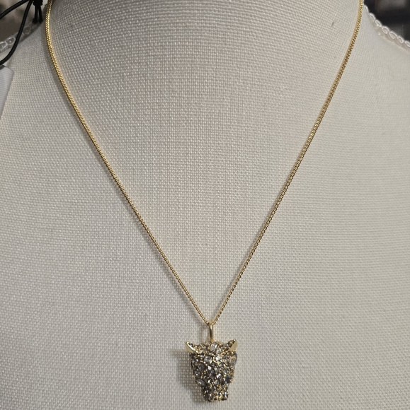 Alexis Bittar Striking Gold Panther Pendant Necklace - Picture 3 of 7